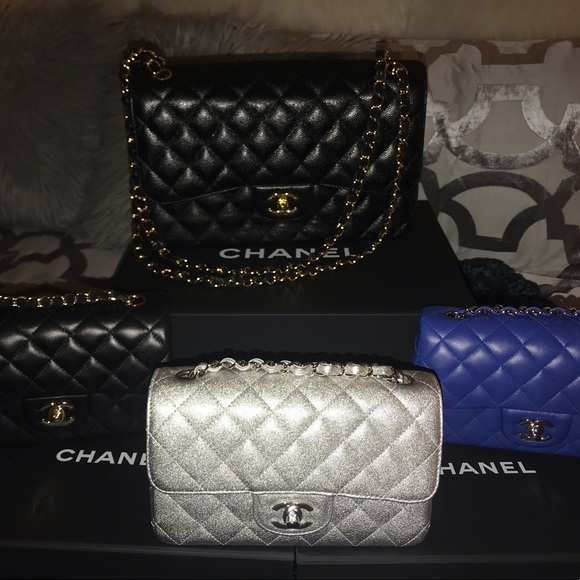Chanel Metallic Lambskin Quilted Mini Rectangular Flap Silver - Picture 2 of 8